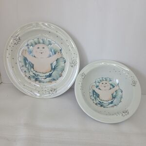 Cabbage Patch Kids Fine Porcelain Dish Set By Royal Worcester England 1984